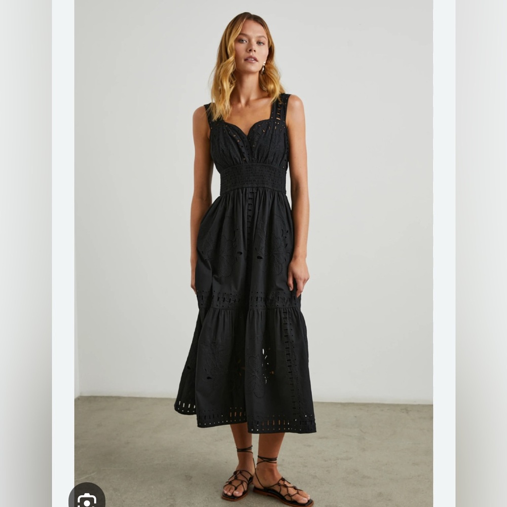 Rails Fawn Dress Black Eyelet Medium